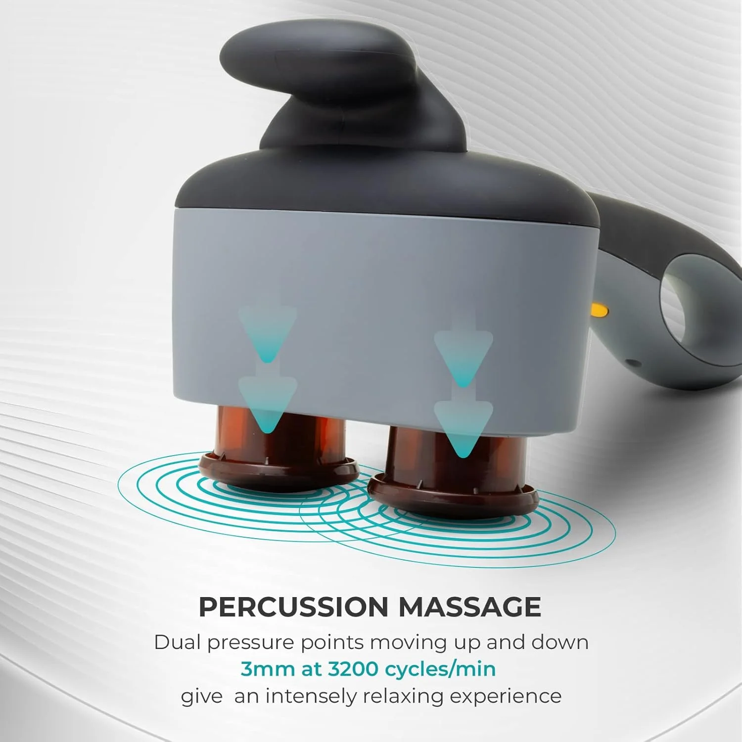 ماساژور دو سر ضربه ای فول بادی beatXP Thunder Pro با مادون قرمز - ماساژ بافت عمیق - طب فشاری برای آرامش - ماساژور پا و بدن (مشکی یشمی)