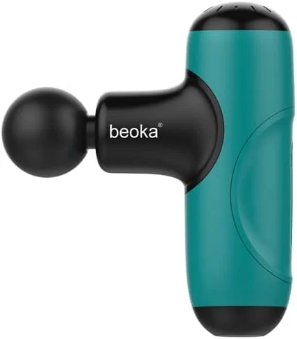 ماساژور دستی کوچک قابل شارژ beoka Mini Q1 (نارنجی) برای عضلات، کمر، پا، گردن، شانه، ساق پا، ماساژور بدن ضربه ای برقی بی سیم