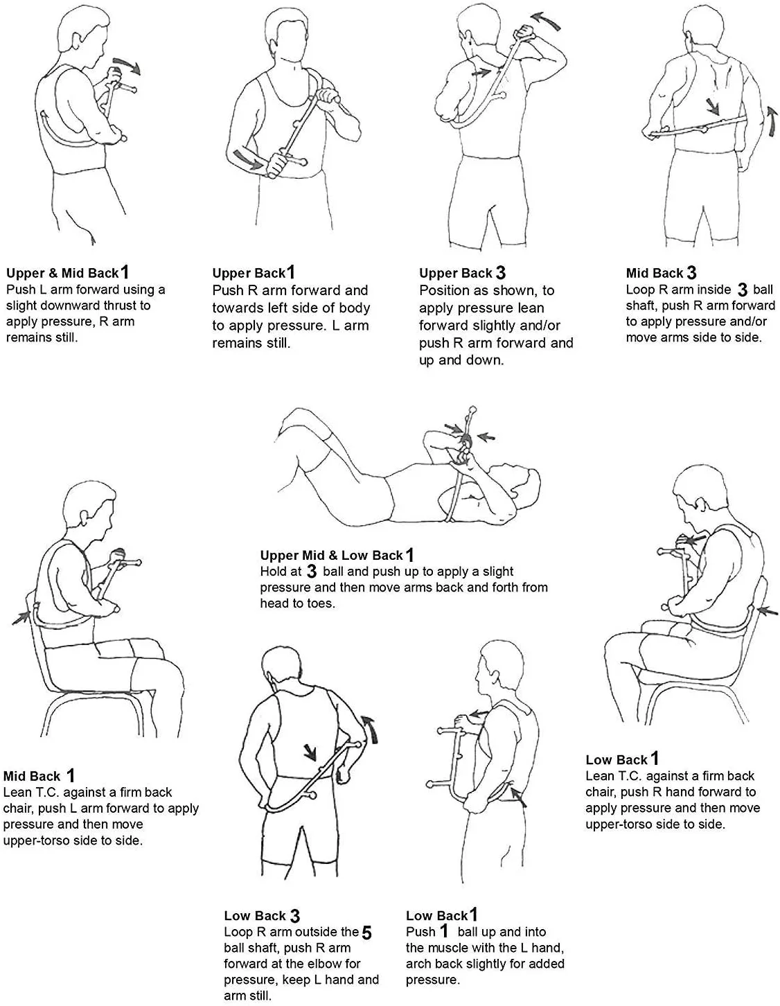 ماساژور خودی نقاط ماشه ای - ماساژور فشاری سر، پشت، گردن و شانه قابل حمل، ابزار ماساژور قلاب پشت بدن برای تسکین درد عضلانی درمانی