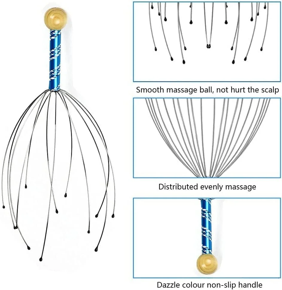 ماساژور سر کلاسیک - تحریک نقاط طب فشاری - رفع استرس، بهبود گردش خون و تحریک پوست سر