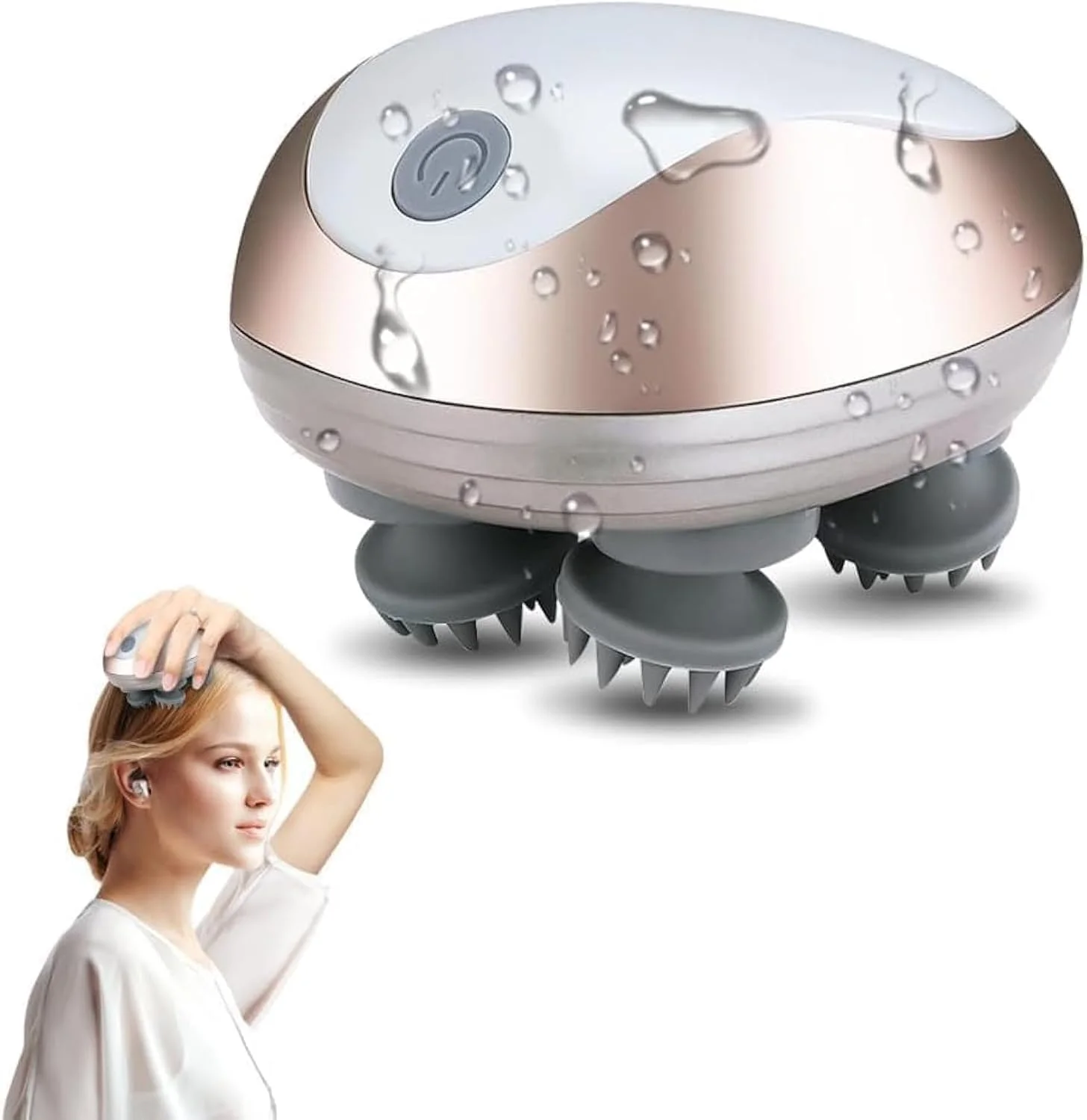 ماساژور برقی سر، ماساژور بی سیم سر با 3 حالت، ماساژور دستی قابل شارژ ضد آب برای پاکسازی عمیق، رفع استرس، رشد مو، هدیه برای زنان و مردان