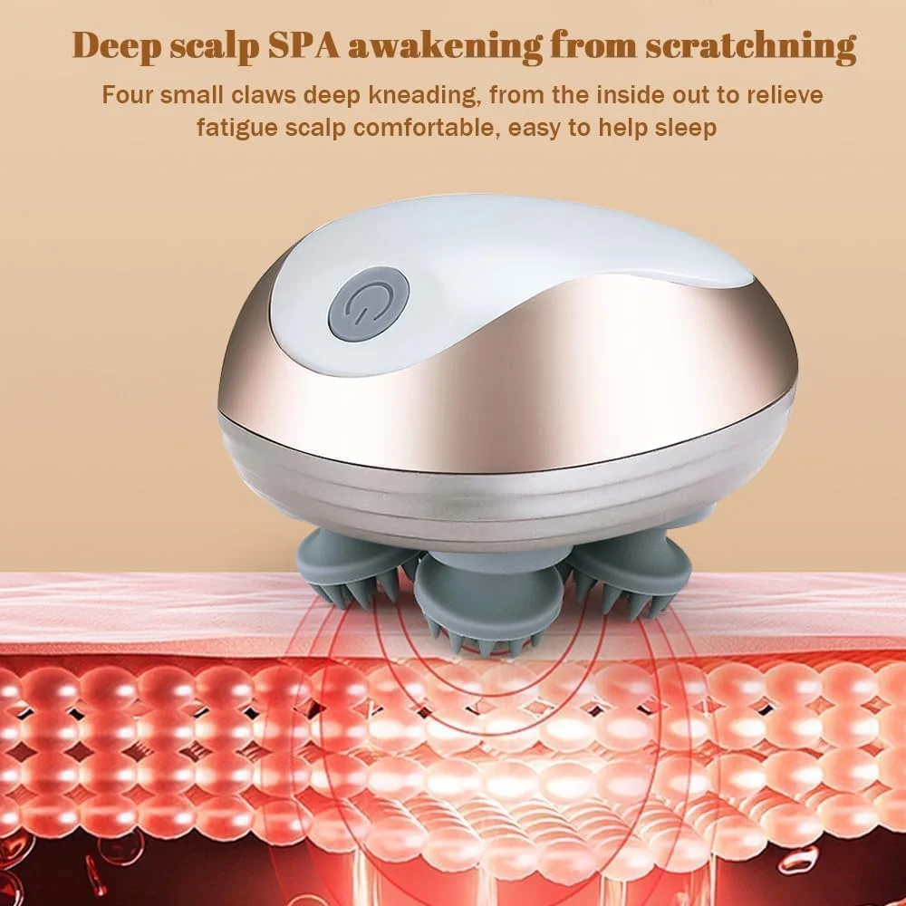 ماساژور برقی سر، ماساژور بی سیم سر با 3 حالت، ماساژور دستی قابل شارژ ضد آب برای پاکسازی عمیق، رفع استرس، رشد مو، هدیه برای زنان و مردان