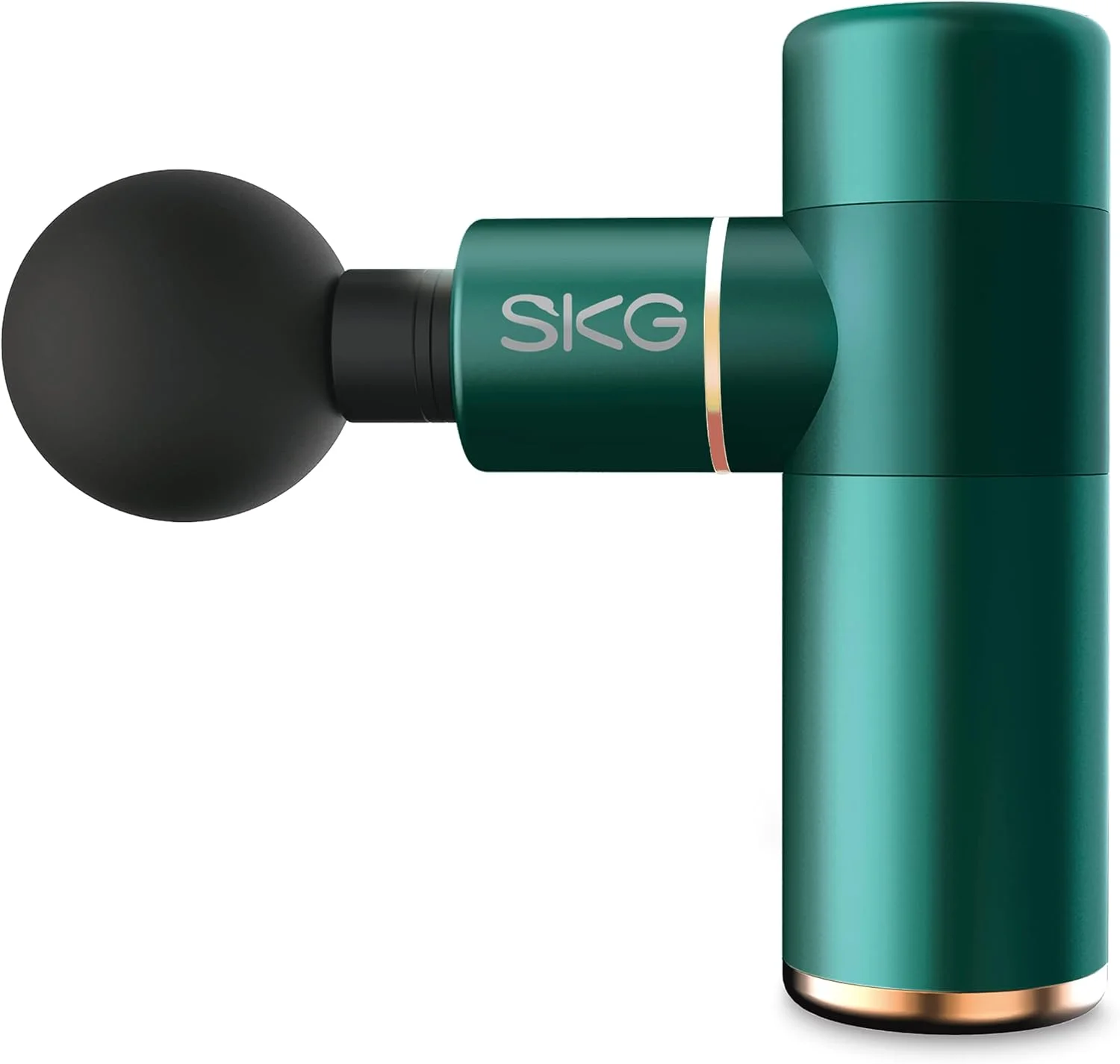 ماساژور تفنگی کوچک SKG مدل F3-EN-GREEN، دارای 4 سطح ماساژ، 4 سری ماساژ قابل تعویض، 2200 میلی آمپر ساعت، درگاه شارژ USB-C، عمر باتری تا 12 ساعت (سبز)