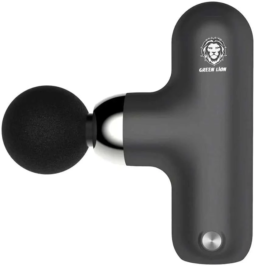 ماساژور تفنگی مینی پرو گرین لاین، ظرفیت باتری 800 میلی آمپر ساعت، تا 3 ساعت زمان کارکرد، 2200/2800/3600/4000 دور در دقیقه، 40 وات، نویز کم <55dB - مشکی