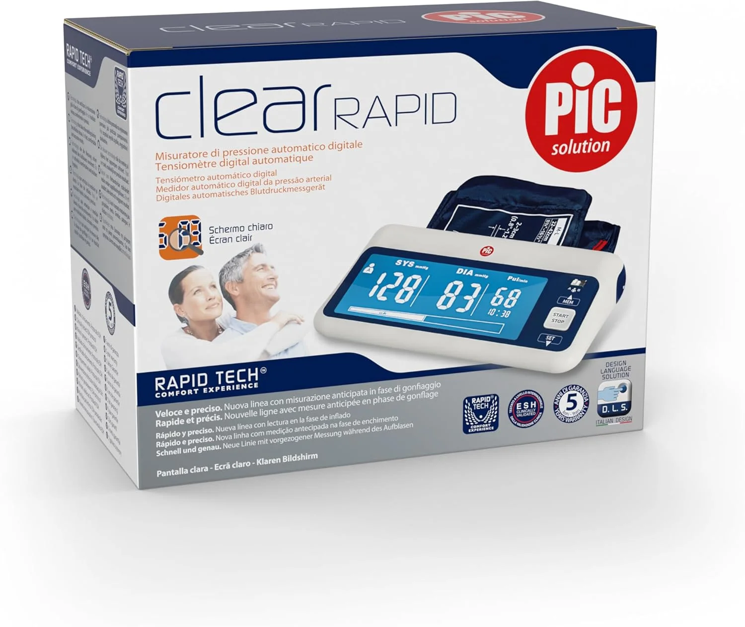 فشارسنج بازویی دیجیتال پیک سلوشن ClearRAPID