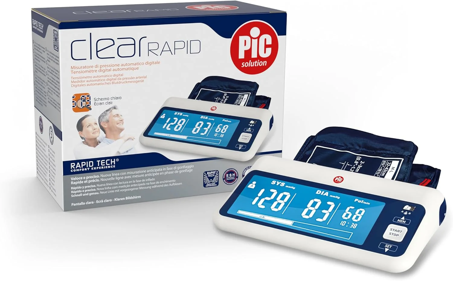 فشارسنج بازویی دیجیتال پیک سلوشن ClearRAPID