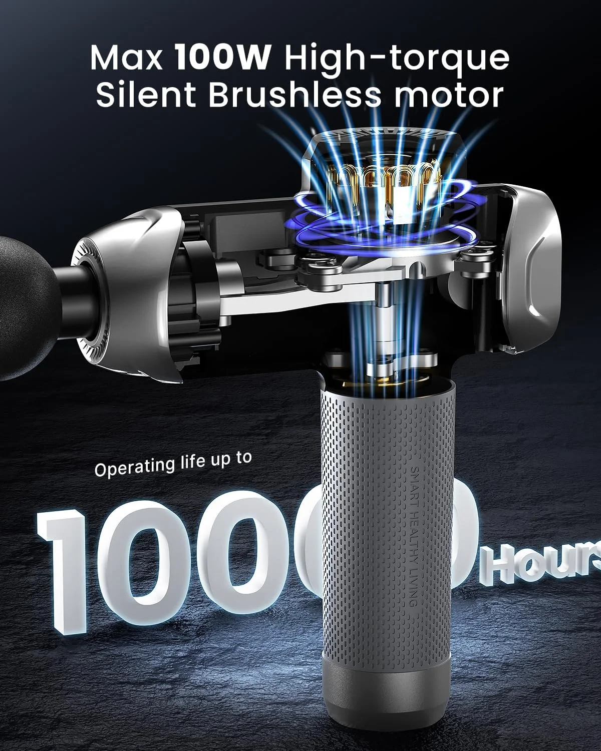 ماساژور ضربه ای عضلانی عمقی رنفو، هدیه روز مادر، ماساژور عضلانی ضربه ای برای ورزشکاران، ماساژور دستی برقی قابل حمل، صفحه نمایش لمسی LED، هدیه برای آقایان