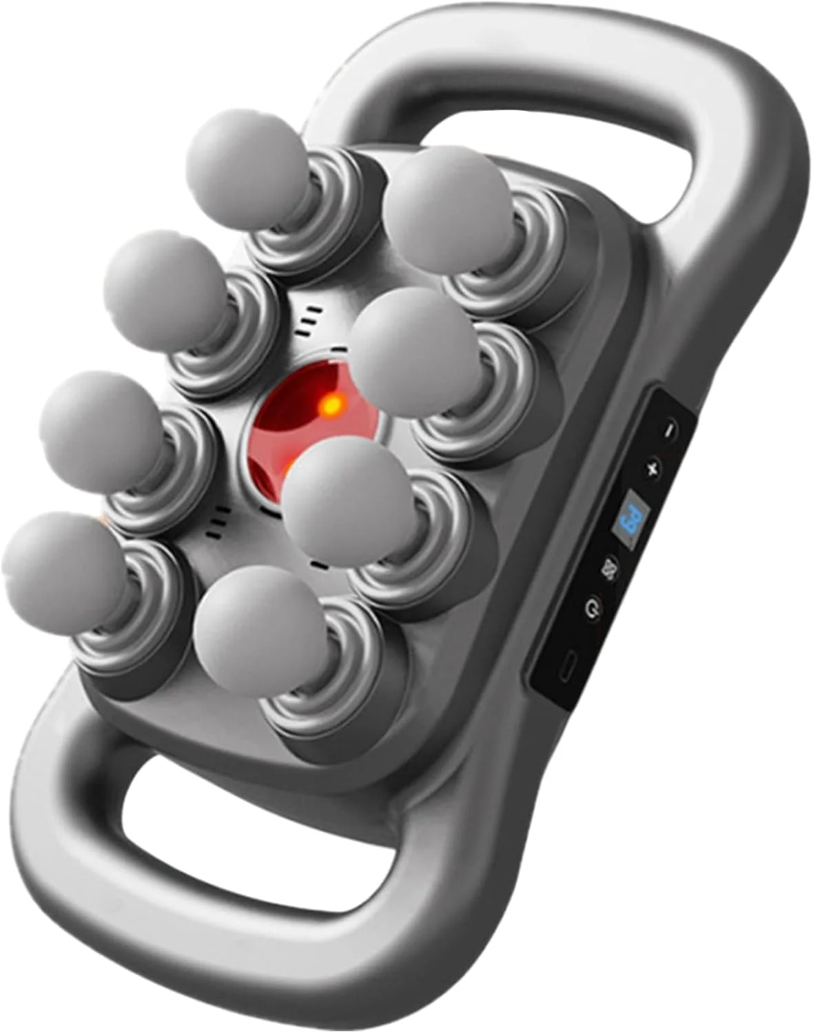 ماساژور تفنگی 8 سر، ماساژور بافت عمیق، 9 سطح و 9 حالت، ماساژور دستی 2000 میلی آمپر ساعتی، ابزار ماساژور برقی مردانه و زنانه برای پاها، بازوها، کمر، پشت، باسن، تسکین درد عضلانی