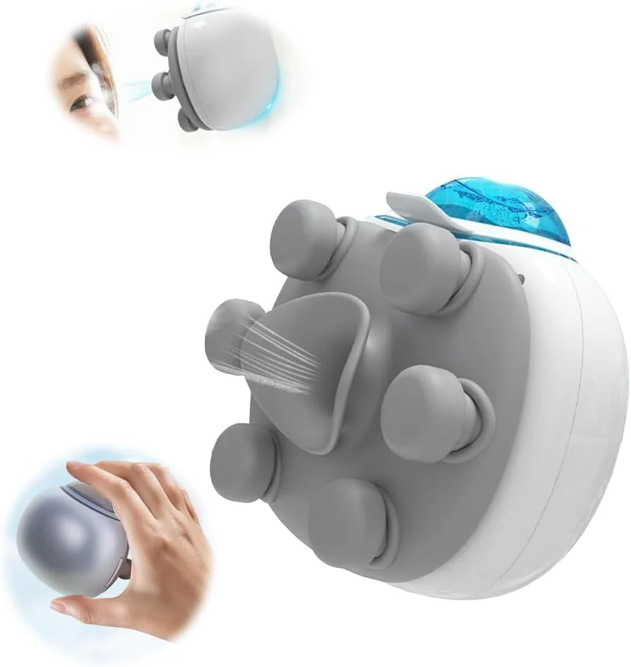 اسپری نانو مه چشم Azonee با ماساژور ویبره چشم، نبولایزر حرارتی مرطوب قابل حمل برای تسکین خشکی چشم و گل مژه، 3 سرعت قابل تنظیم، ابزار قطره چشمی مینی الکتریکی جمع و جور