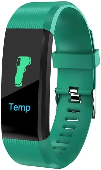 دستبند هوشمند برای دختران پسران نوجوانان مردان زنان با قابلیت پایش فشار خون و ردیاب تناسب اندام (سبز)