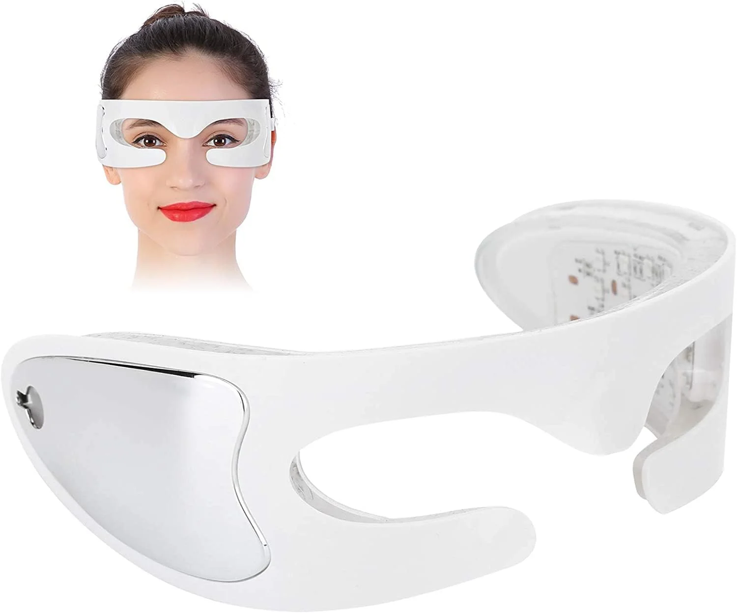 ماساژور چشم برقی SYOSI با نور قرمز و گرمایش، ماساژور ضد چروک و رفع خستگی، مراقبت از چشم