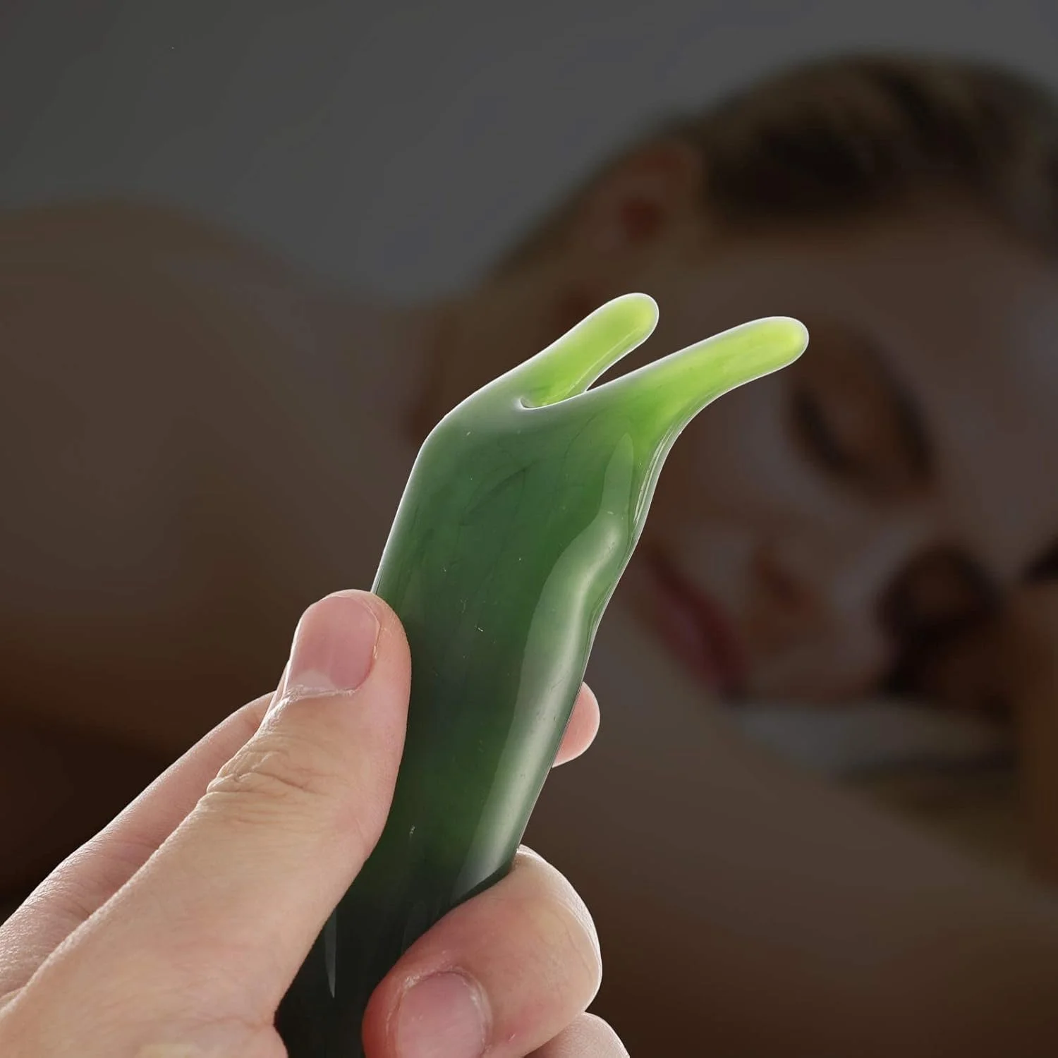 ابزار ماساژ گوا شا SYOSI، 2 عدد تخته گوا شا رزین طبیعی، ابزار ماساژ درمانی طب سوزنی گوا شا برای صورت، چشم، گردن، ماساژ بدن