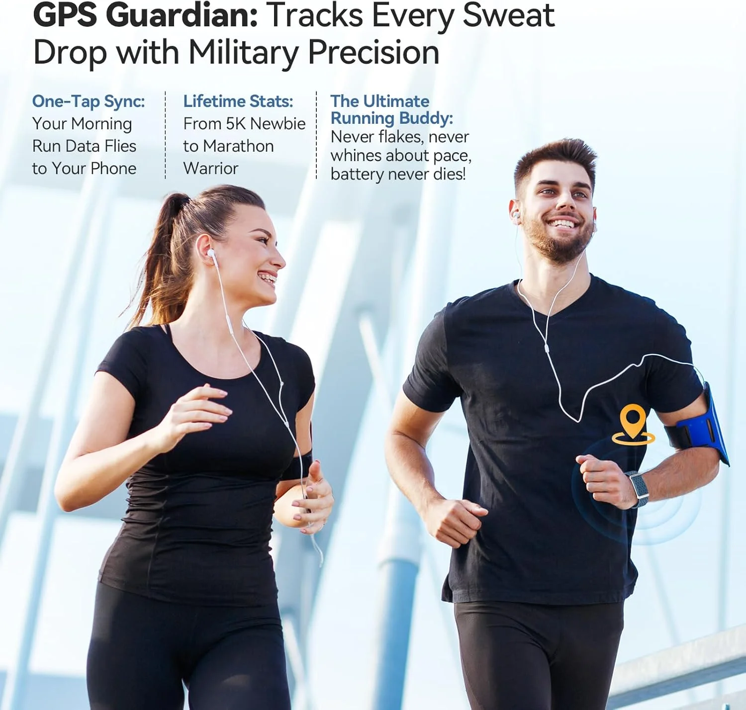 دستبند هوشمند با قابلیت پایش اکسیژن خون/فشار خون، ردیاب تناسب اندام با باتری با طول عمر 60 روز و 2 بند، عضویت مادام العمر، ردیابی فعالیت، پایش ضربان قلب و خواب برای اندروید و iOS