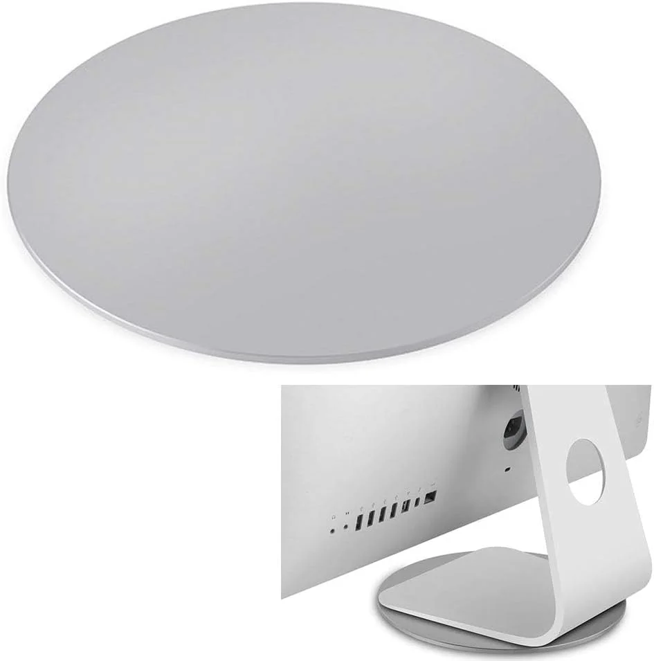 پایه گردان 360 درجه مانیتور، پایه آلومینیومی نقره ای برای مانیتور، صفحه تخت گردان برای کامپیوتر، لپ تاپ، گلدان، هنر و صنایع دستی پایه گردان 360 درجه مانیتور، پایه آلومینیومی نقره ای برای مانیتور، صفحه تخت گردان برای کامپیوتر، لپ تاپ، گلدان، هنر و صنایع دستی