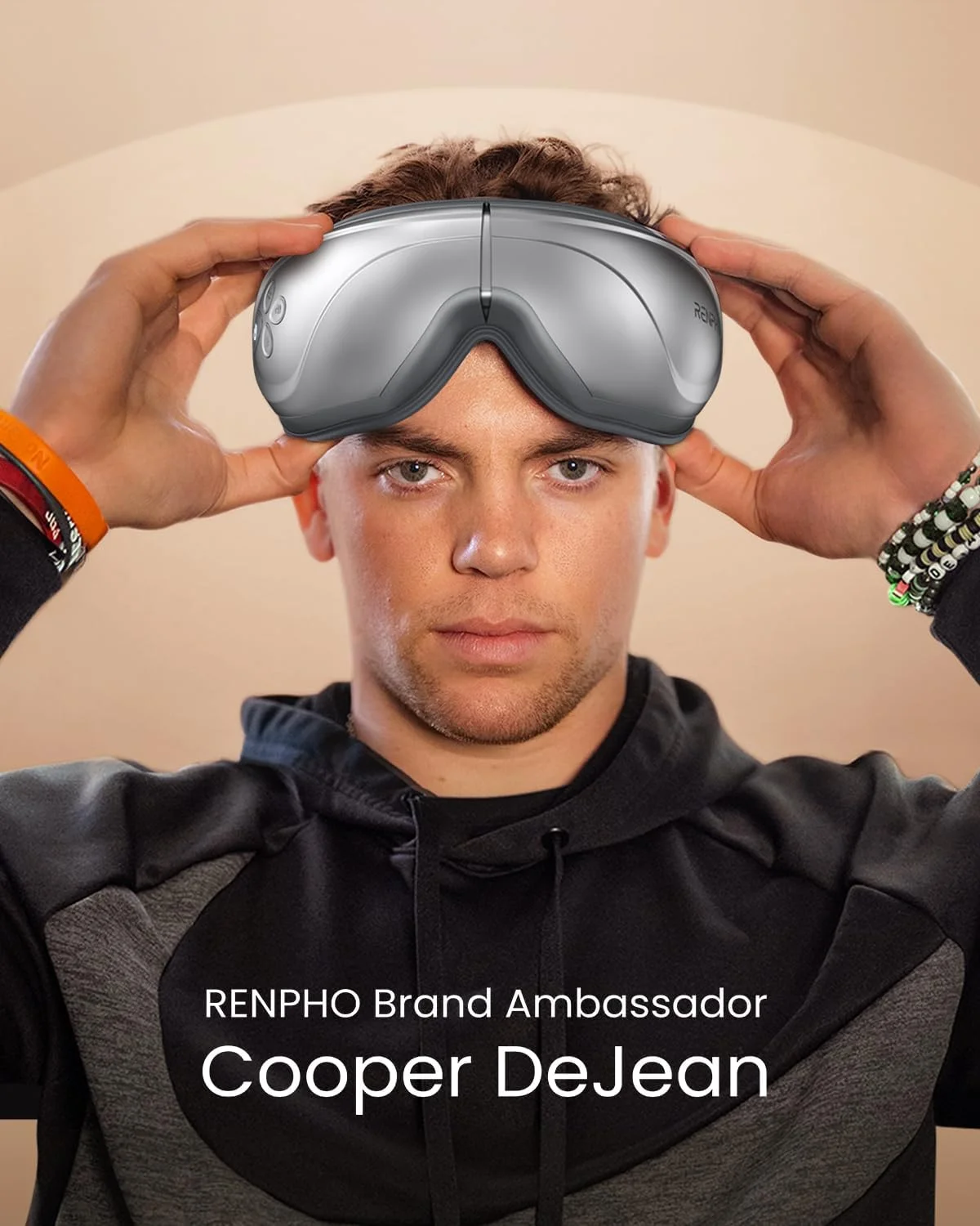 ماساژور چشم RENPHO Eyeris 2 با گرما، هدیه تولد و کریسمس برای نوه ها، مادر، پدر، زنان و مردان، ماساژور صورت، ماسک چشم گرم برای بهبود خواب