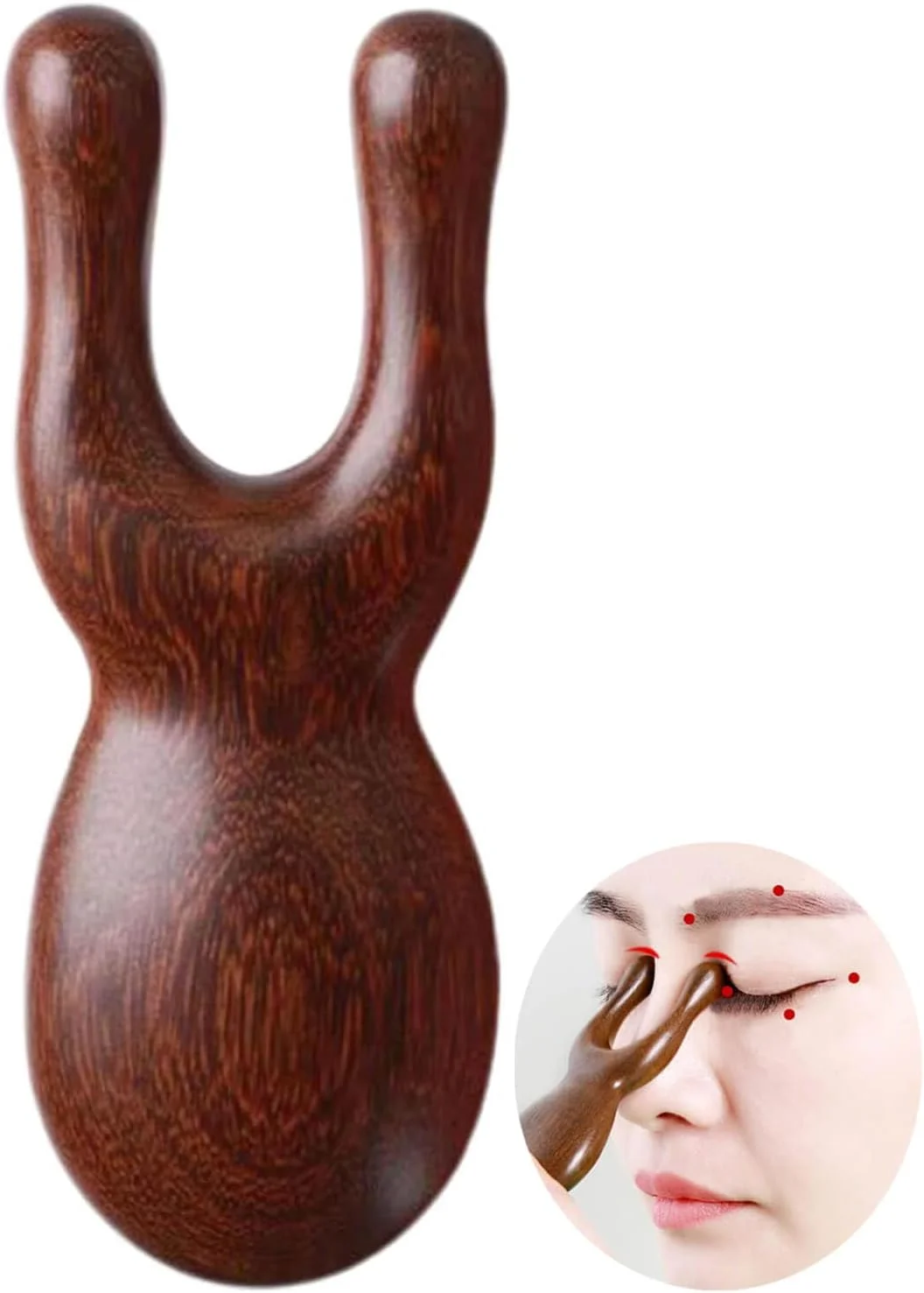ماساژور صورت چوبی، ماساژور بینی و چشم، برد گواشا، ابزار ماساژ سر، شانه های طب سوزنی مریدین صورت، بافت عمیق، ضد الکتریسیته ساکن، تسکین درد، چوب سبک چند منظوره دستی