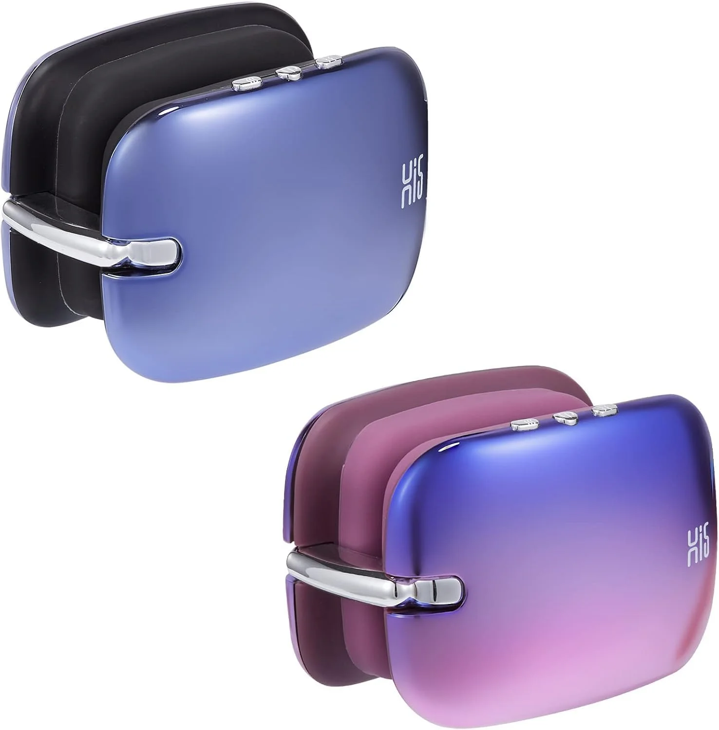 ماساژور هوشمند مراقبت از چشم با گرما، ماسک چشم تاشو قابل شارژ برای پف، کاهش چروک و رفع استرس