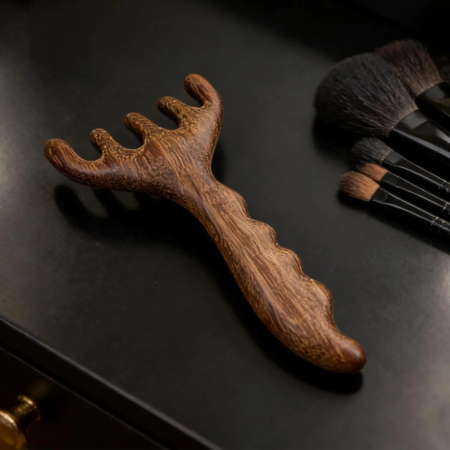 شانه ماساژور سر | ابزار دستی رشد مو، شانه دندانه پهن ابزار ماساژ سر | برای چشم ها صورت گردن شانه ها مردان زنان مسافرت روزانه خانه محل کار