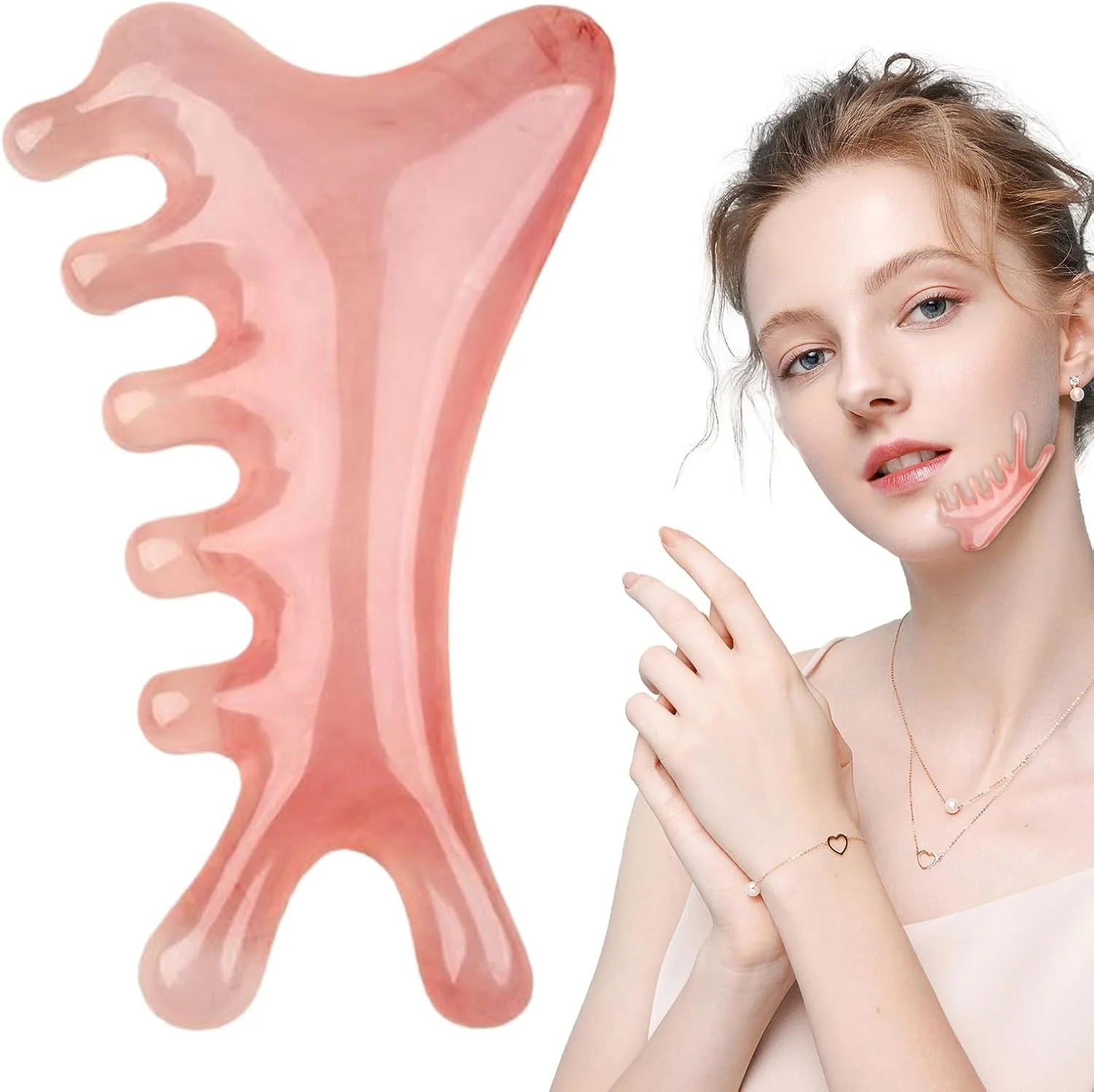 شانه ماساژور سر | ابزار ماساژور چشم رزینی، اسکرابر چند منظوره قابل حمل برای ریلکسیشن صورت، گردن، پا و سر برای بانوان و آقایان