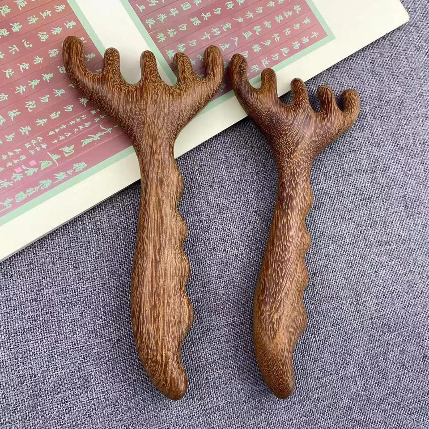 شانه ماساژور سر | ابزار دستی رشد مو، شانه دندانه پهن ابزار ماساژ سر | برای چشم ها صورت گردن شانه ها مردان زنان مسافرت روزانه خانه محل کار