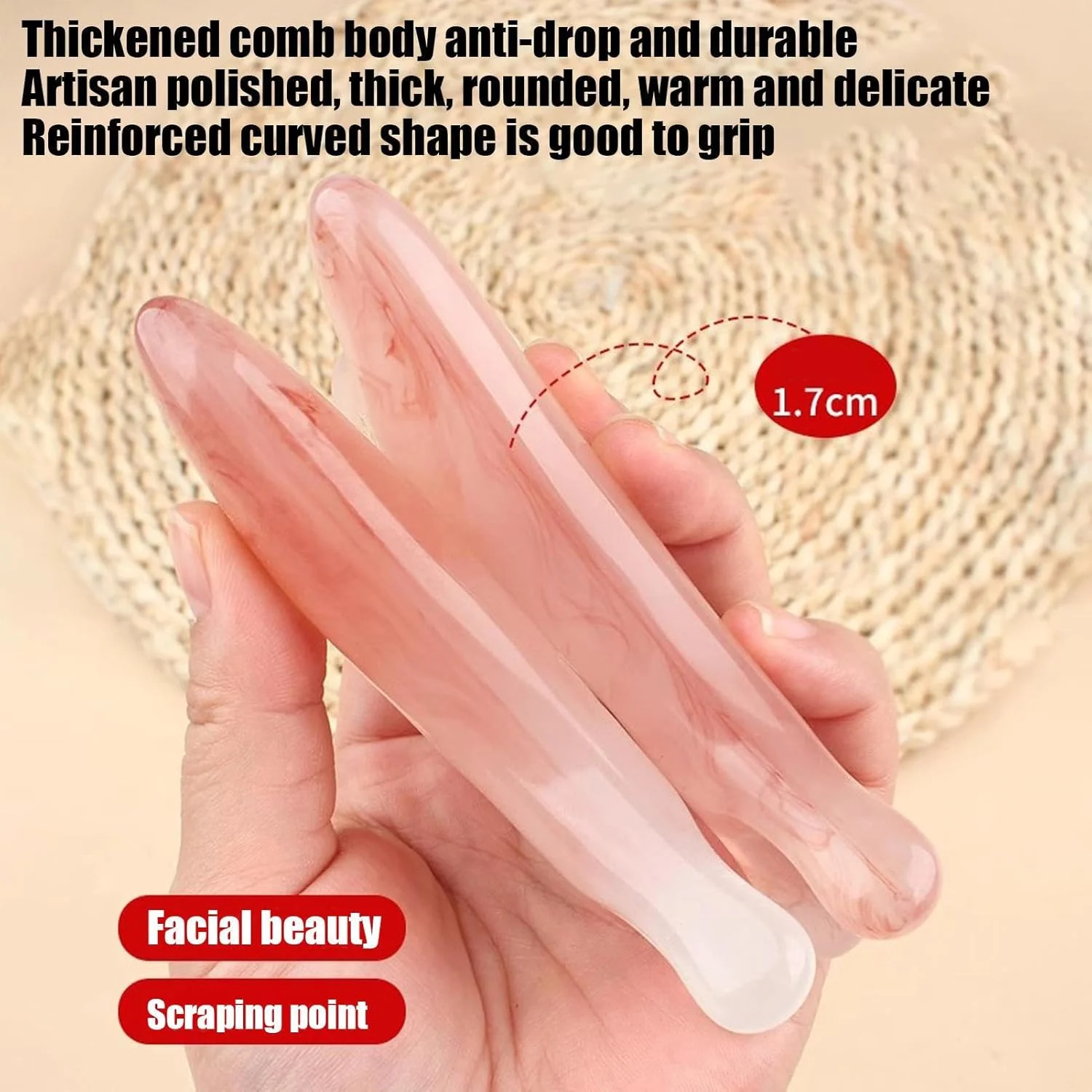 شانه ماساژور سر | ابزار ماساژور چشم رزینی، اسکرابر چند منظوره قابل حمل برای ریلکسیشن صورت، گردن، پا و سر برای بانوان و آقایان