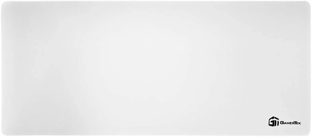 ماوس پد گیمینگ GamerTek، سایز XXL (900x400 میلی متر)، سطح کنترل با بافت، چسبندگی پایدار، ساخت ممتاز، ضخیم و راحت، سفید | 616985067695
