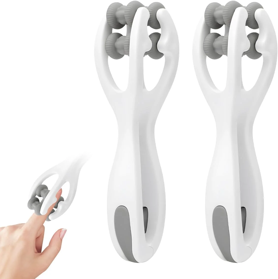 ماساژور دستی و انگشتی دو طرفه، ابزاری برای گردش خون و آرتروز (2 عدد)