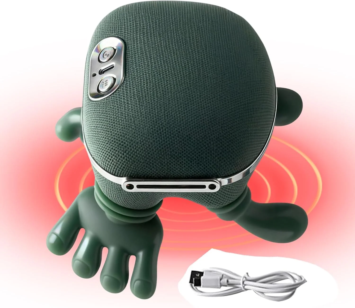 ماساژور گردن سیاسو با شبیه سازی دست، ماساژور گردن و شانه با گرما دارای 2 تنظیمات دما برای آرامش عضلات