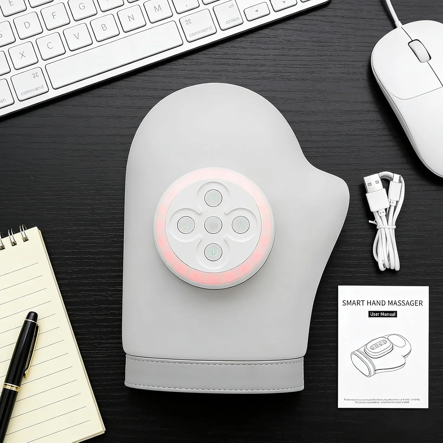 ماساژور دست - دستگاه ماساژ قابل تنظیم قابل حمل | دستگاه ماساژور دست - برای کارگران، مسافران، گیمرها، خانواده، دوستان، دانشجویان، بزرگسالان، مردان، زنان، خانه، داخل سالن