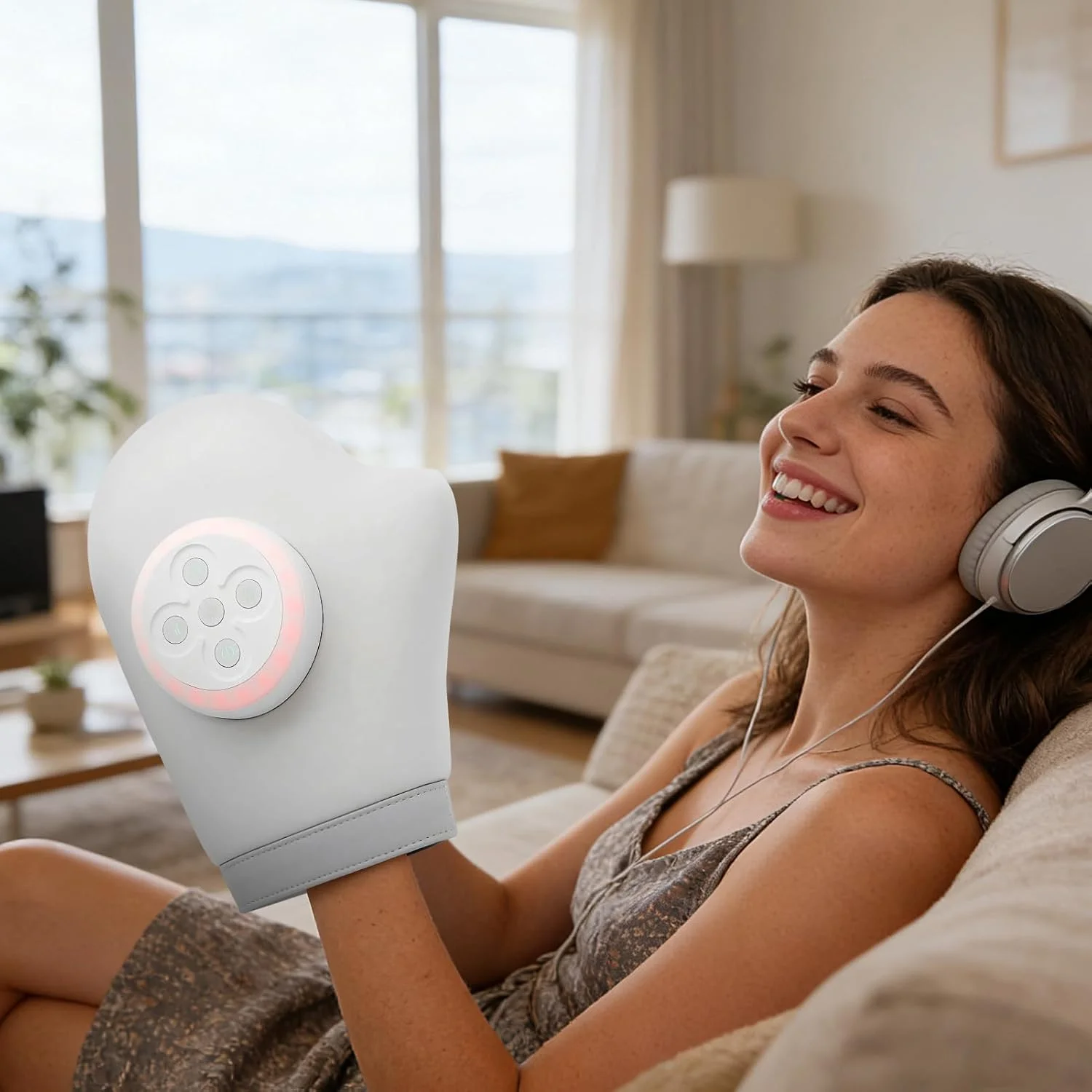 ماساژور دست، دستگاه ماساژ قابل حمل - ماساژور برقی دست | برای کارگران، مسافران، گیمرها، دوستان، دانشجویان، بزرگسالان، مردان، زنان، خانه، داخل خانه، دفتر