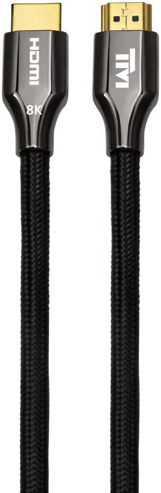 کابل HDMI 2.1 Twisted Minds، طول 5 متر، 8K@60Hz، 4K@120Hz، پهنای باند 48Gbps، نر به نر، کانکتور با روکش طلای 24K، دارای شیلد دوگانه، رسانای مسی قلع اندود، eARC، VRR، HDR+، 3D | TM-Z8KHDMI-5M
