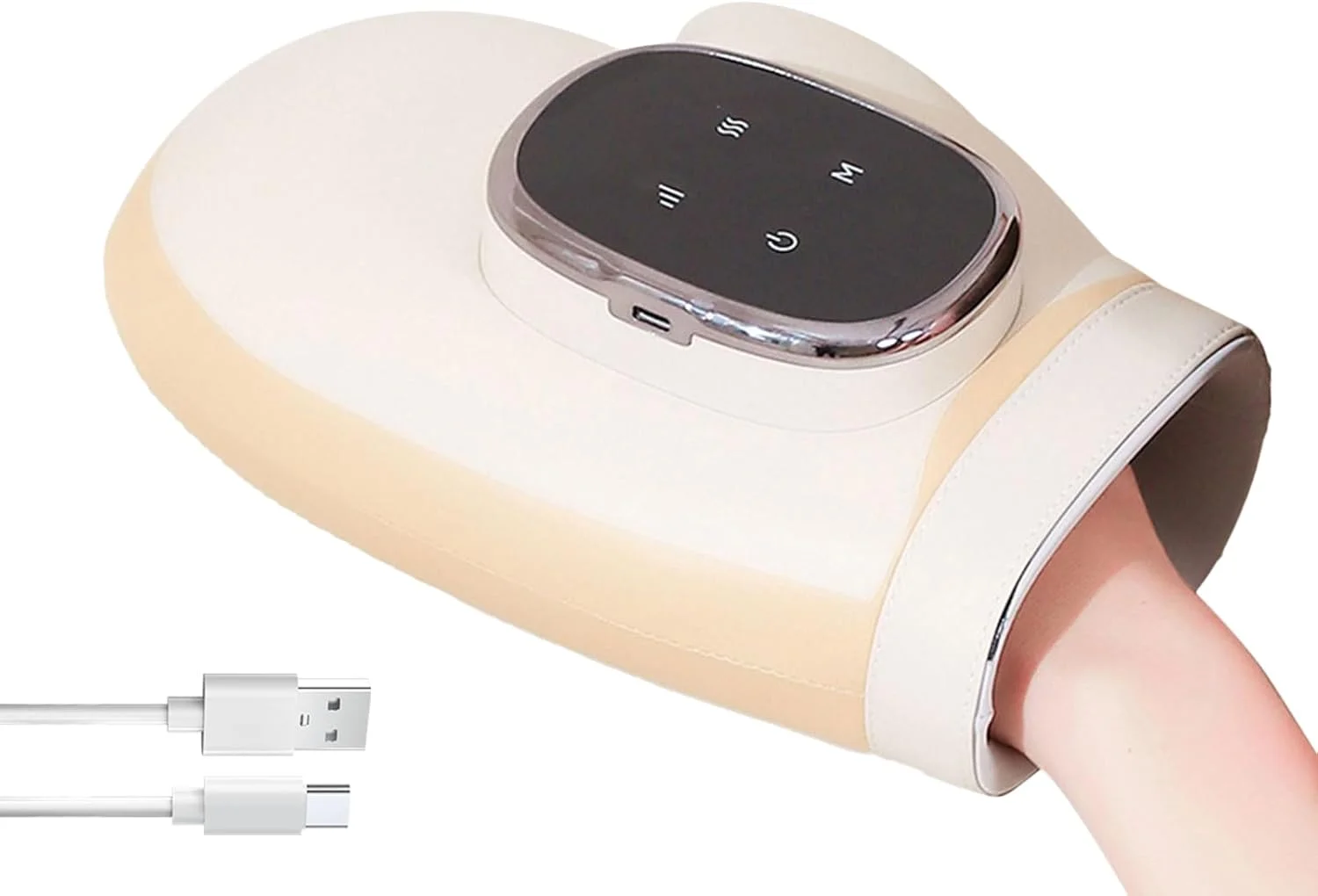 ماساژور دست با سر - صفحه نمایش HD، 3 دمایی، ماساژور فشاری دست | برای مردان، زنان، بزرگسالان، سالمندان، کاربران کامپیوتر، مشاغل دفتری، رانندگی طولانی، تماشای تلویزیون