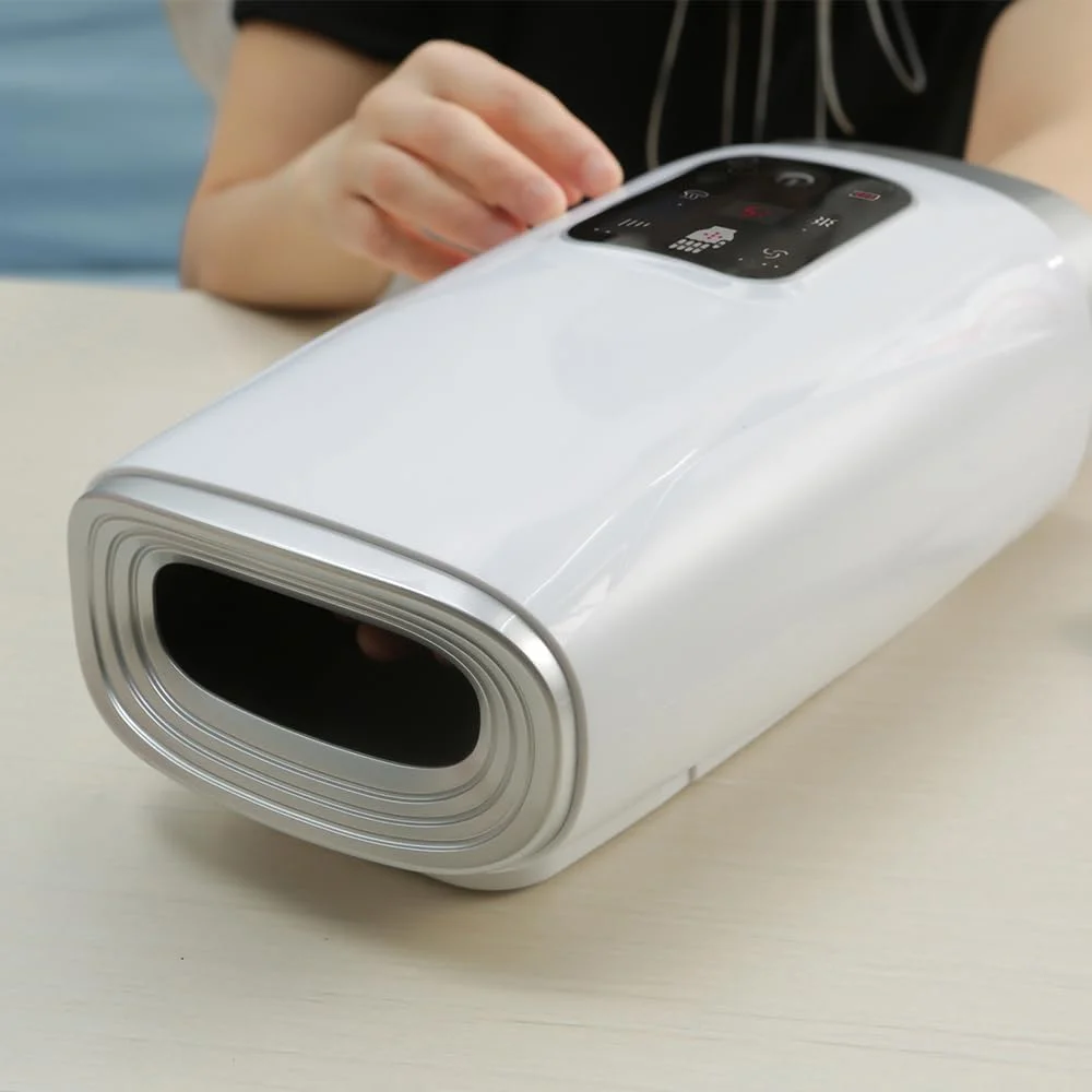 ماساژور دست با گرما و فشار، ماساژور برقی دست، ماساژورهای بی سیم دست، 3 سطح قابل تنظیم، ماساژور دست برای درد مچ دست و انگشت