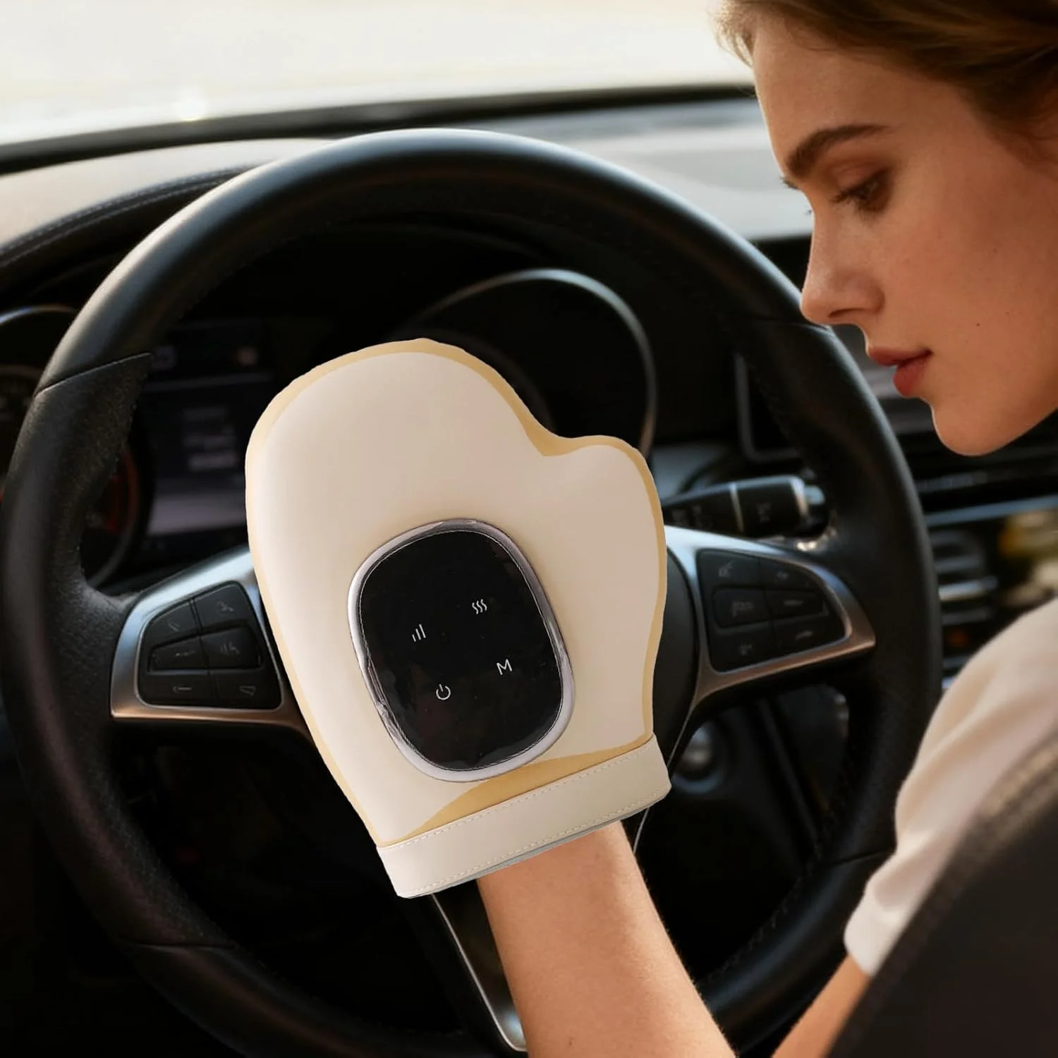 ماساژور دست، نمایشگر HD، 3 حالت دما، ماساژور فشاری دست - برای افراد مسن، کاربران کامپیوتر، آقایان، خانم ها، مشاغل دفتری و رانندگی طولانی