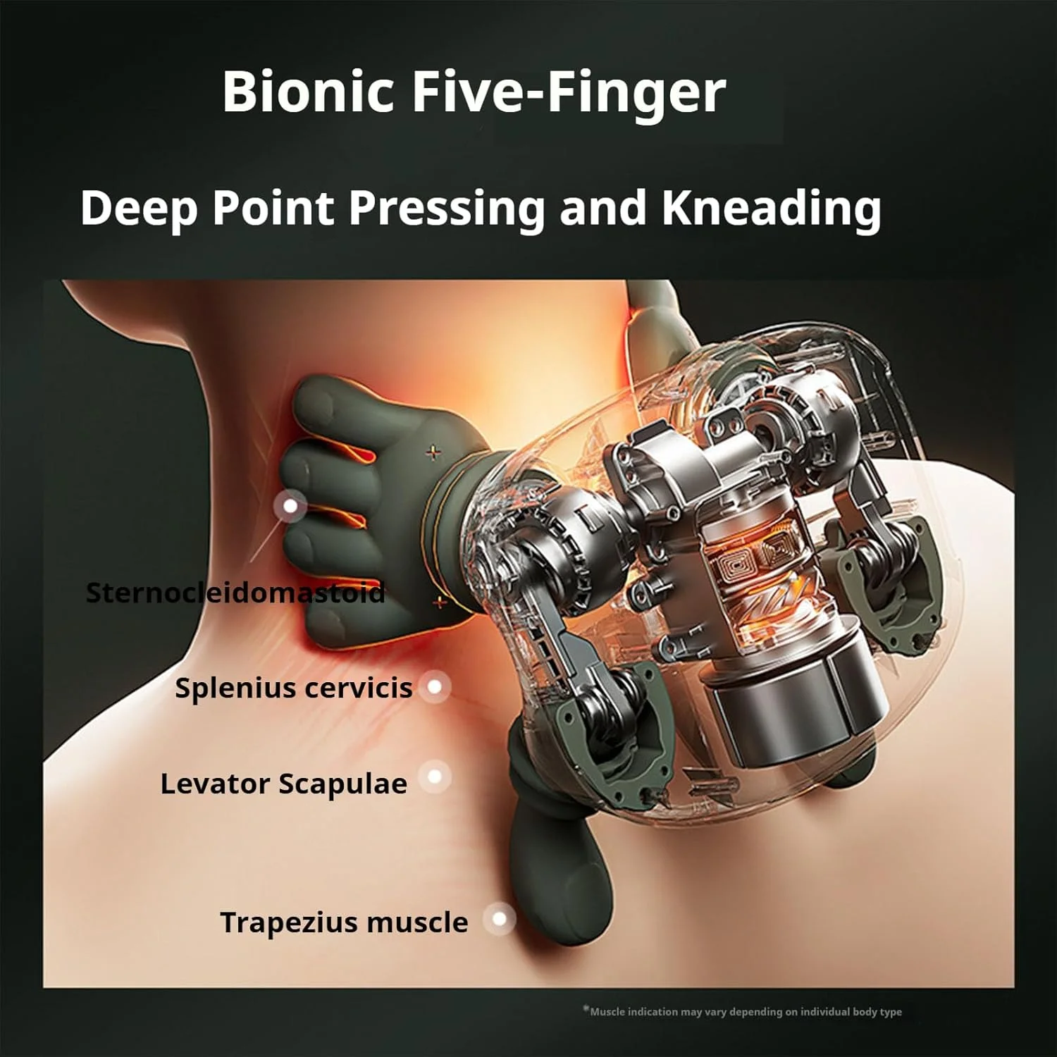 ماساژور گردن Handcura، ماساژور گرمایشی Bionic Healumix، ماساژورهای Handease Pro، تنظیم سه سطحی، شبیه سازی دست انسان، ورز دادن عمیق 4 بعدی، برای شانه، گردن، پشت، بازوها، پاها (1 عدد)