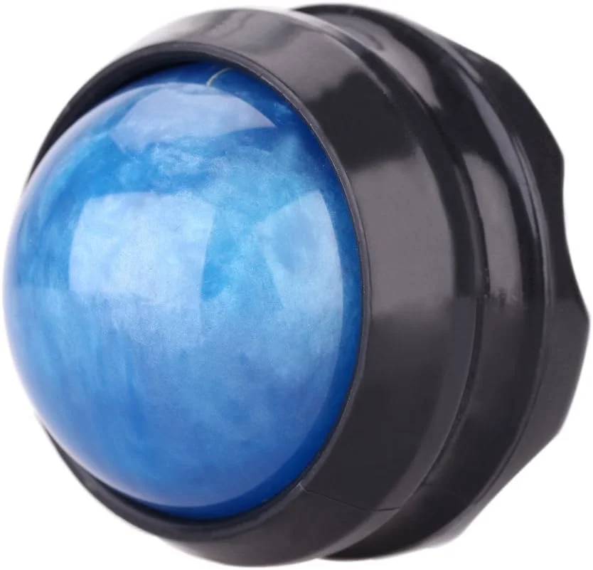 (آبی) - توپ ماساژ دستی، تسکین درد، ماساژور رولی پشت، خودماساژ درمانی و ابزارهای ریلکسیشن کل بدن برای درد مفاصل عضلات، روغن های ضروری یا لوسیون، ریلکسیشن (آبی)