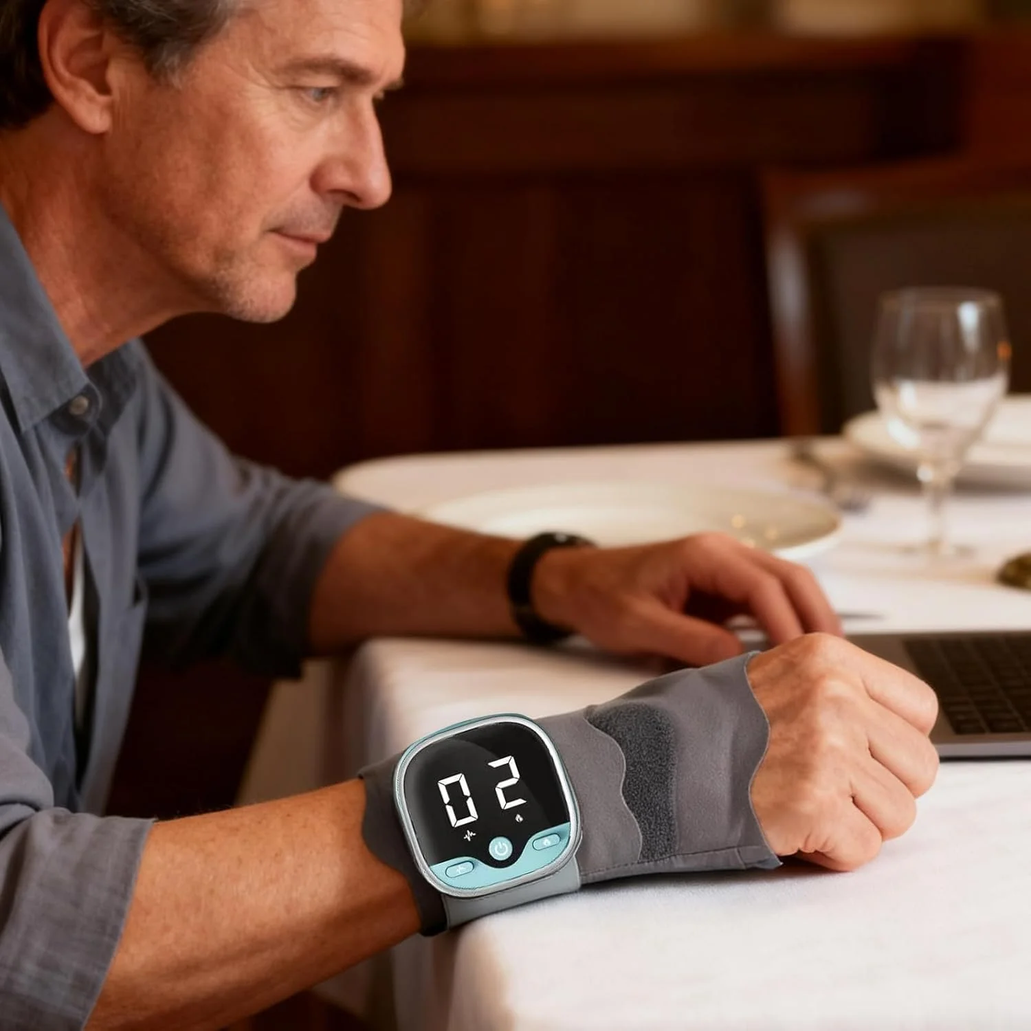 پد ماساژور مچ دست | طراحی ارگونومیک و بدون صدا - ماساژور دست گرمایشی - مناسب برای کارمندان، رانندگی طولانی، تماشای تلویزیون، کاربران کامپیوتر، بزرگسالان و سالمندان