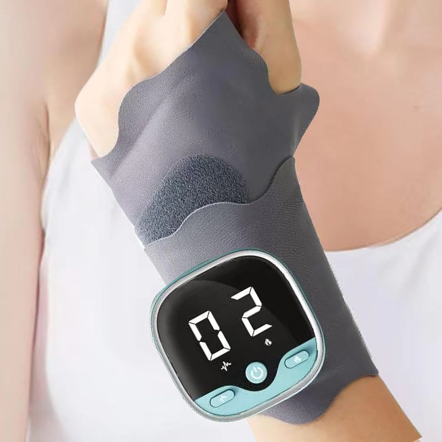 پد ماساژور مچ دست | طراحی ارگونومیک بی صدا، پد ماساژور دستی بی سیم - برای خانم ها، آقایان، کاربران کامپیوتر، مشاغل دفتری، رانندگی طولانی، تماشای تلویزیون، بعد از تمرین