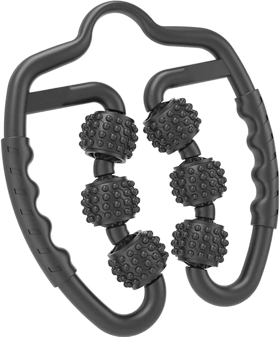 ماساژور عضلانی شش چرخ ارتقا یافته - ماساژور بازو و پا، ماساژور ساعد و ساق پا، مناسب برای مچ دست، دست، پا و ران