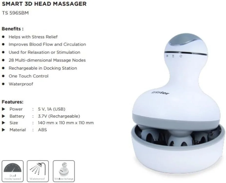 ماساژور هوشمند سر و بدن تریستر مدل TS-596MM