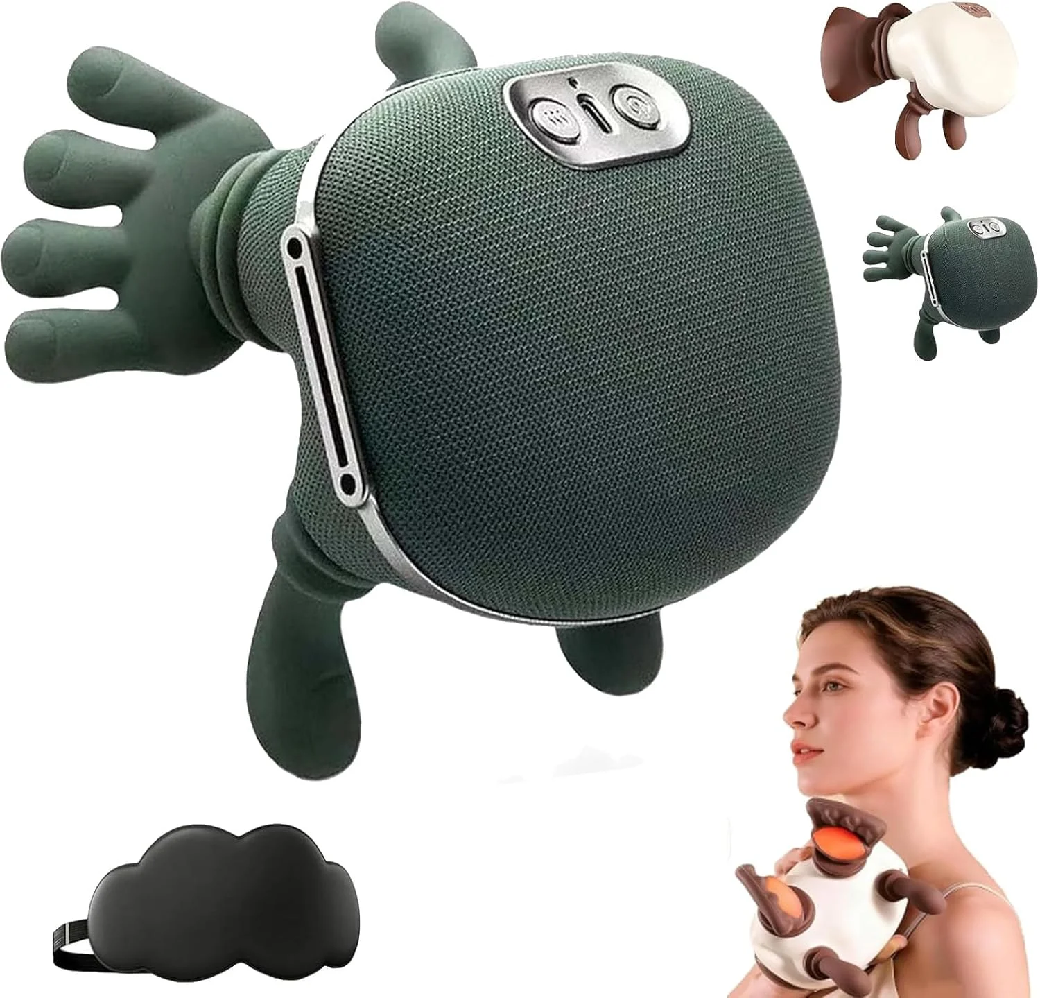 ماساژور Trylightride، ماساژور گردن و کمر Therapalm، ماساژورهای دستی شانه و گردن Airlandolists، ورز دادن شبیه سازی شده سه بعدی، برای شانه ها، گردن، قسمت تحتانی شکم (سبز)