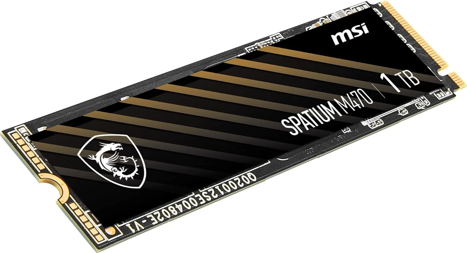 اس اس دی داخلی ام اس آی SPATIUM M470 PCIe 4.0 NVMe M.2 با ظرفیت 1 ترابایت، PCIe Gen4 NVMe 1.3 3D NAND با طول عمر 3300 ترابایت
