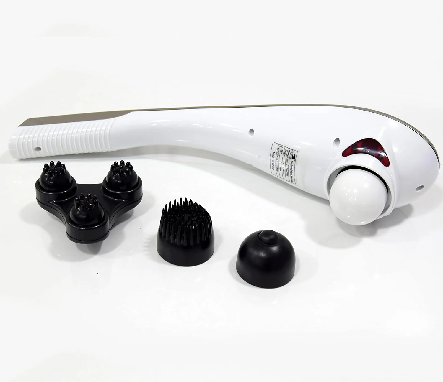 ماساژور دستی بدن و کمر SKY LAND مدل EM-4170 - ماساژور ضربه ای با بافت عمیق، شارژی و بدون سیم برای تسکین درد عضلات، کاهش استرس و آرامش با 4 گره ماساژ قابل تعویض