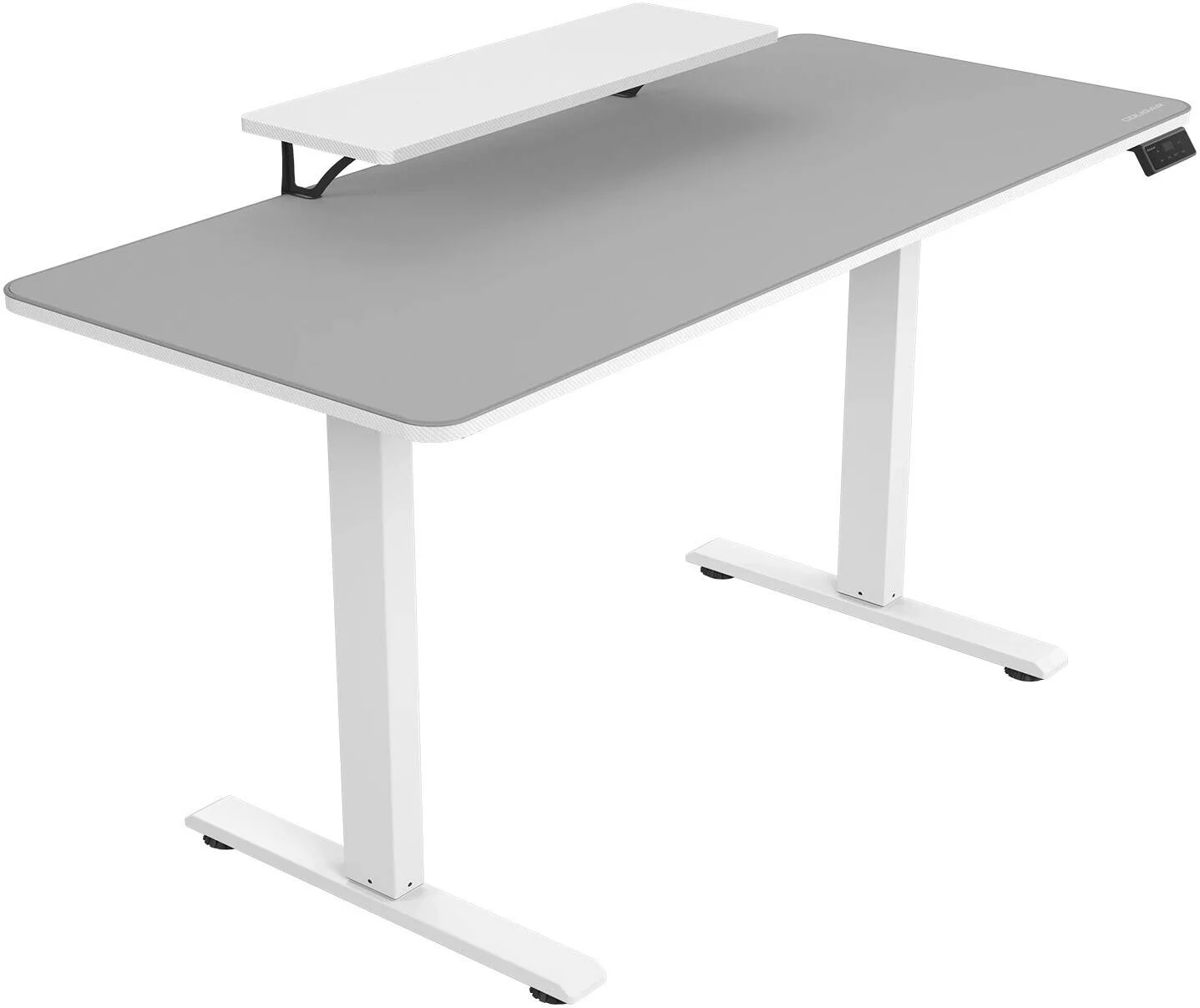 میز گیمینگ کوگار E-STAR 140، پد ماوس کامل میز، پایه مانیتور قابل جابجایی، محافظ شفت انتقال و موتور، سینی کابل برای مدیریت آسان، قلاب هدست، سفید | 3MSTA3WW.0001