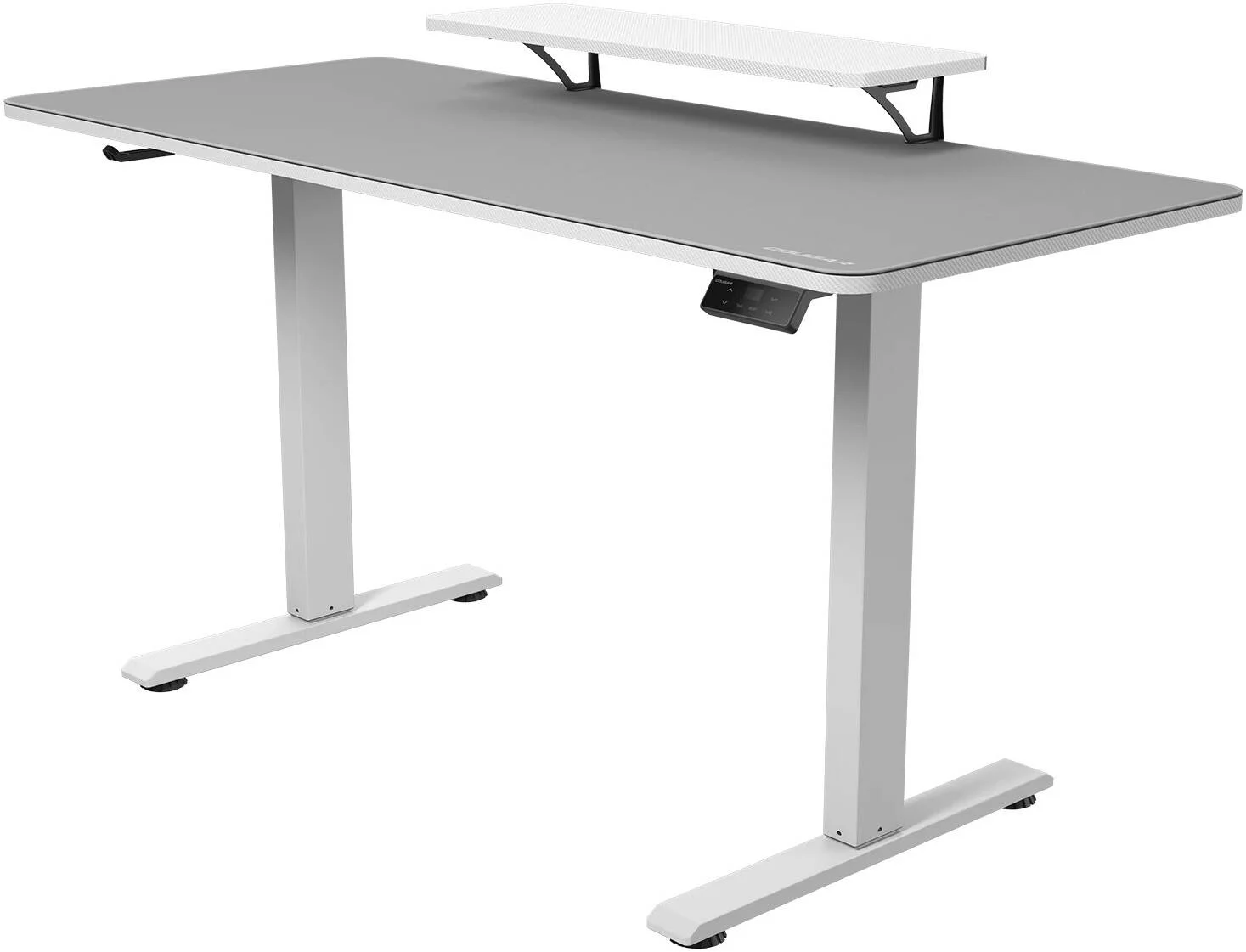 میز گیمینگ کوگار E-STAR 140، پد ماوس کامل میز، پایه مانیتور قابل جابجایی، محافظ شفت انتقال و موتور، سینی کابل برای مدیریت آسان، قلاب هدست، سفید | 3MSTA3WW.0001