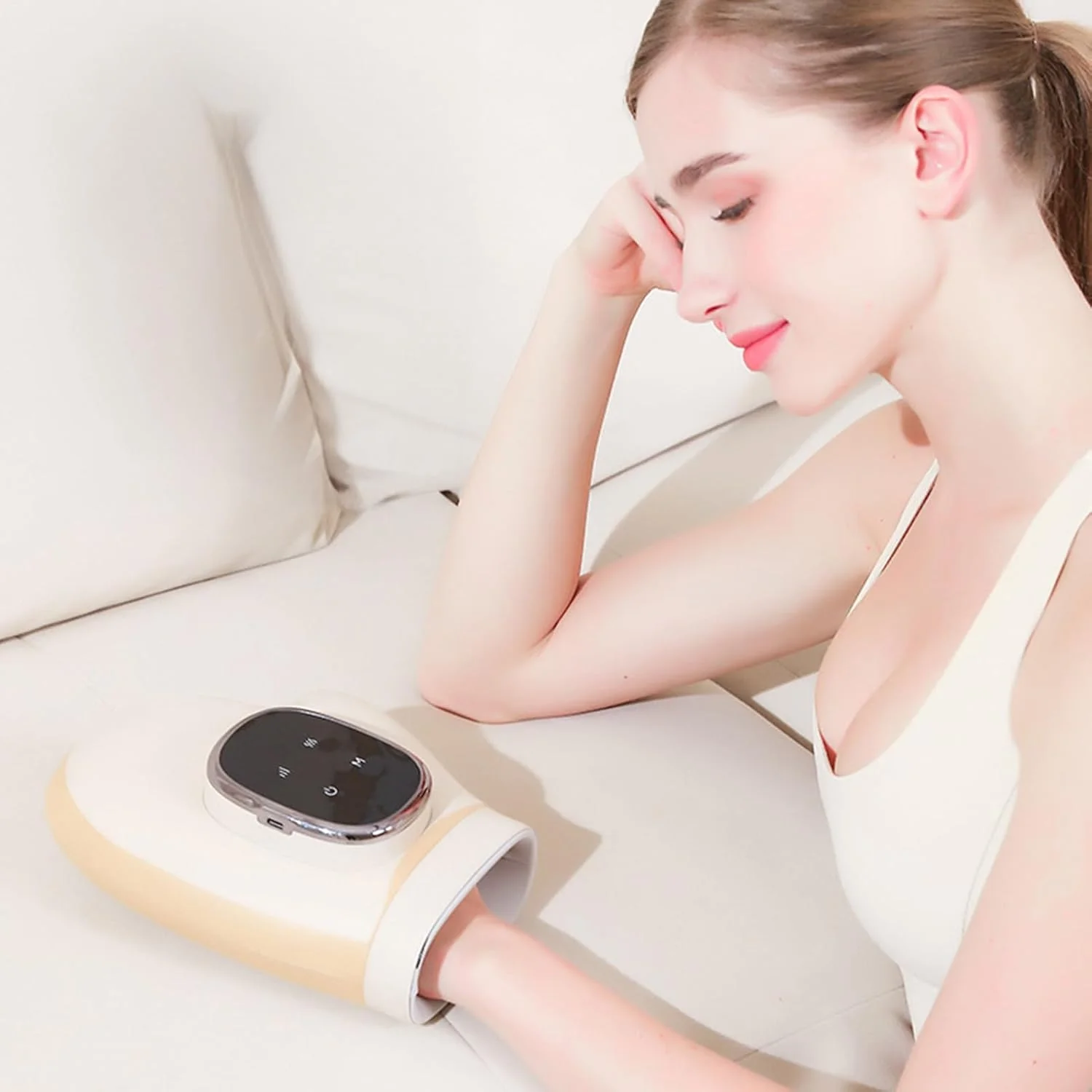 دستگاه ماساژور دست با تایمر LCD سه دمایی، ماساژور دست با گرما و فشار، برای افراد مسن، کاربران کامپیوتر، آقایان، خانم ها، مشاغل دفتری و رانندگی طولانی