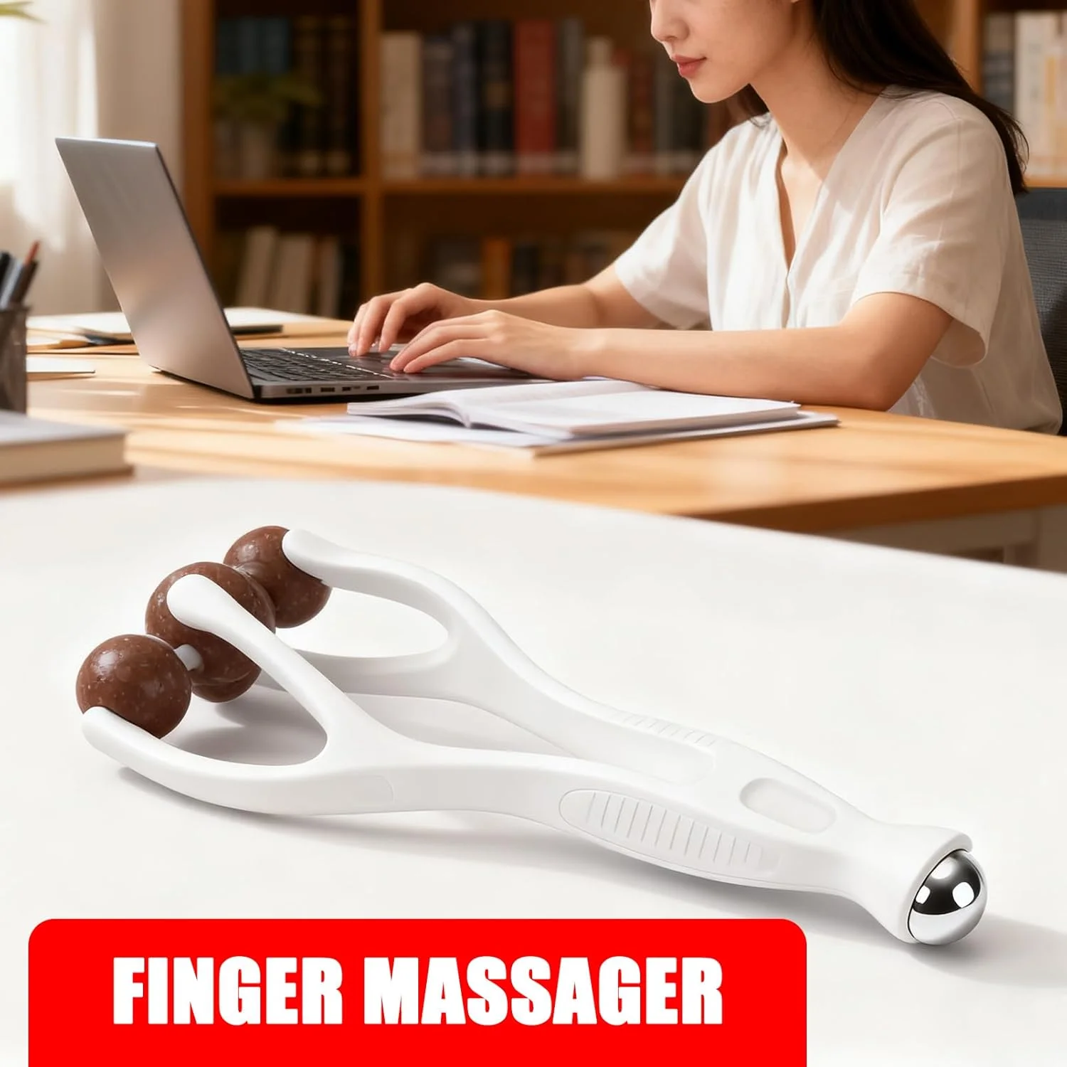 ماساژور دستی، ابزار تمرین جمع و جور دستی | حلقه های ماساژ برای انگشت و دست - برای خانواده، بانوان، کارگران، ورزشکاران، شرکا، والدین، دفاتر، رفت و آمد