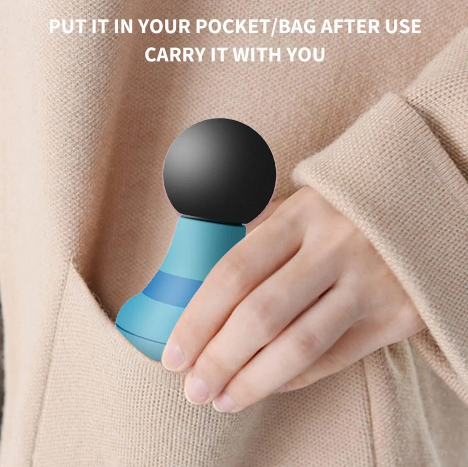 ماساژور دستی کوچک برقی SKEIDO با 6 سرعت لرزشی، مناسب برای تناسب اندام، رفع خستگی، مراقبت شخصی و تسکین درد