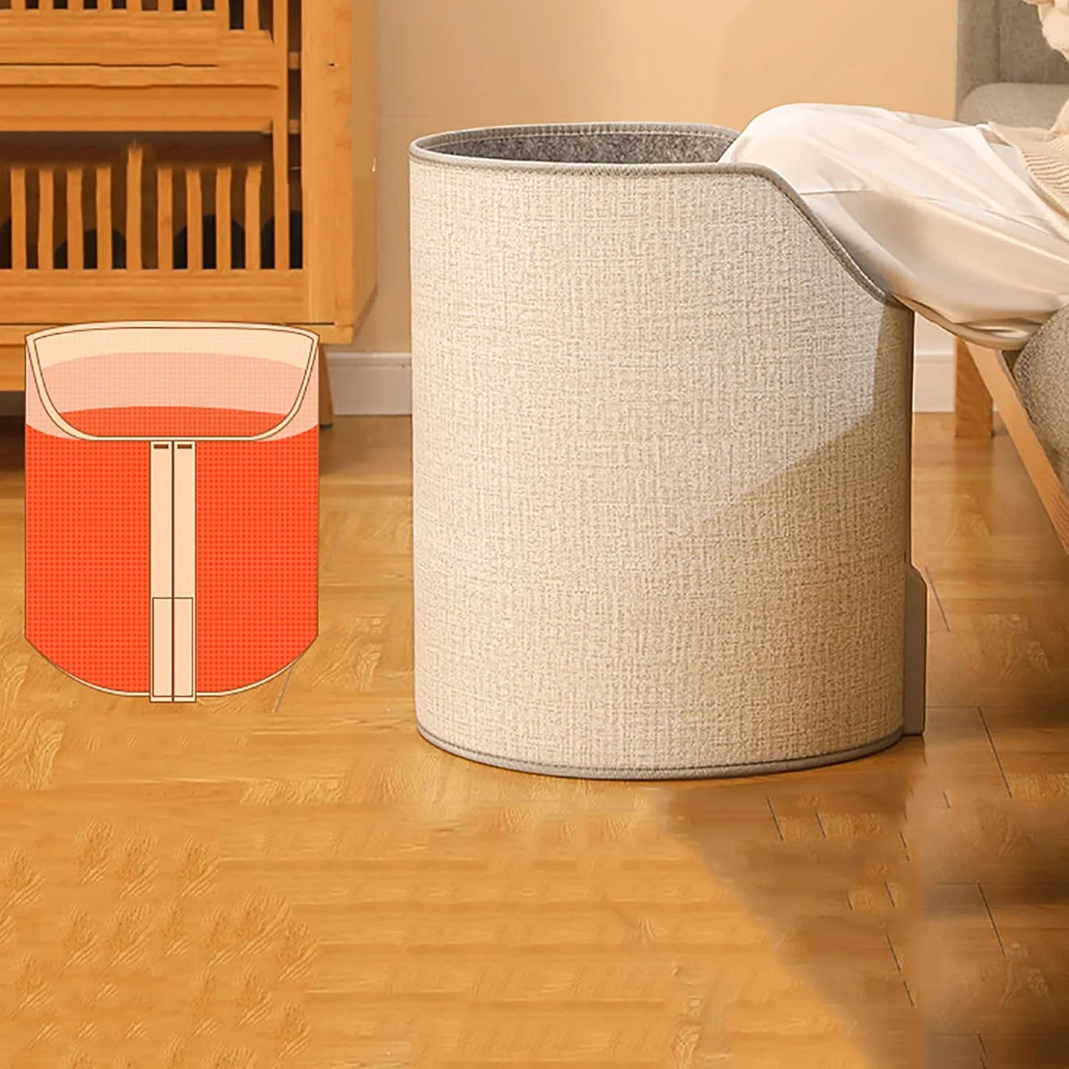 گرمکن پا خانگی، گرمکن پا اداری، گرمایش 360 درجه، تایمر 4 ساعته، 3 تنظیم دما، توان پایین 170 وات، C