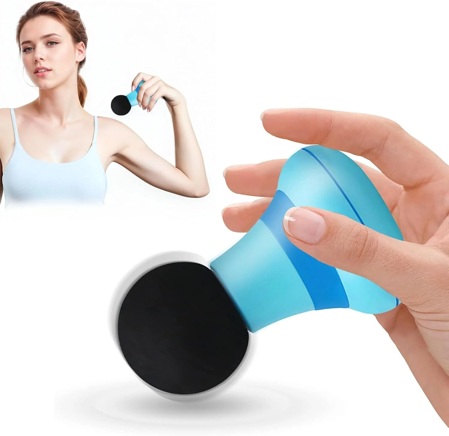 ماساژور کوچک، ماساژور عضلانی، ماساژور ضربه ای بافت عمیق بدن با 6 سرعت قابل تنظیم، ماساژور دستی برای گردن، پشت، شانه، دست، پا و تسکین درد پا (آبی) ماساژور کوچک، ماساژور عضلانی، ماساژور ضربه ای بافت عمیق بدن با 6 سرعت قابل تنظیم، ماساژور دستی برای گردن، پشت، شانه، دست، پا و تسکین درد پا (آبی)